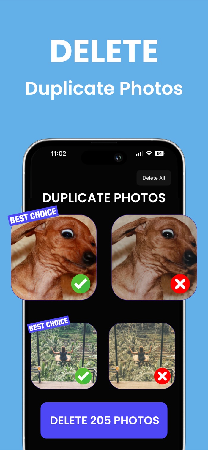 Duplicate photo finder with best-choice suggestions
